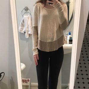 Free people thermal cream/tan